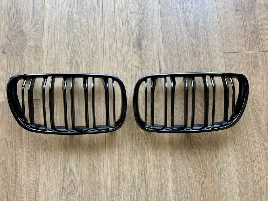 Решетки двойни черни бъбреци броня BMW БМВ Х3 Е83 X3 E83 черен лак