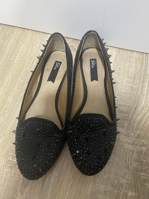 Balerini cu tinte, negri, 37, stare impecabila