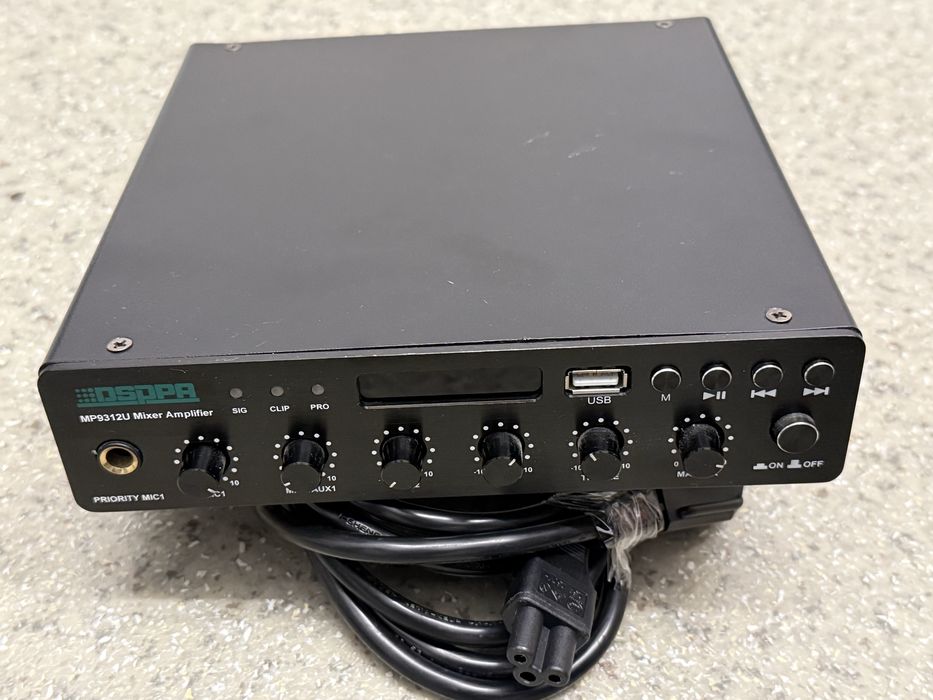 Amplificator cu mixer 120W player usb/ bluetooth, dsppa MP9312U