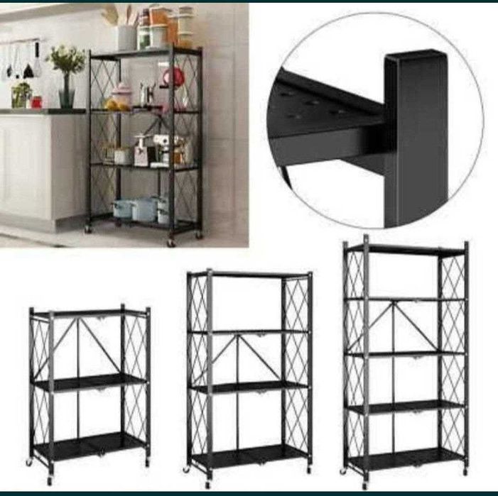 Складной стеллаж отличается актуальным минималистичным дизайном