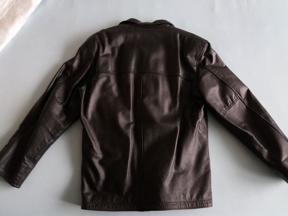 Sale! Мъжко кожено яке Sezar от естествена кожа - размер L