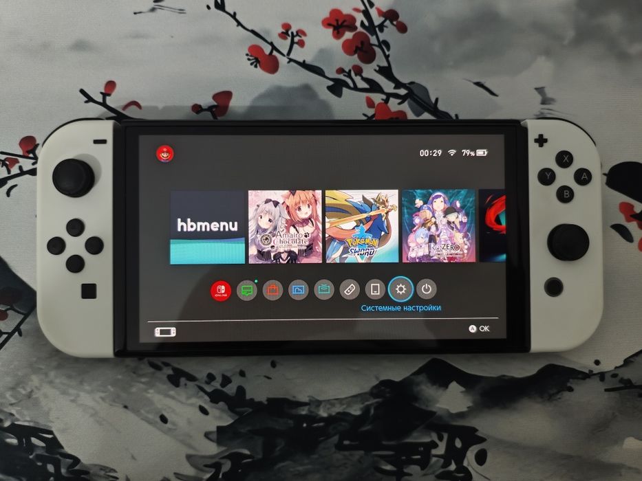 Прошитый Nintendo switch oled + полный комплект (актуально)