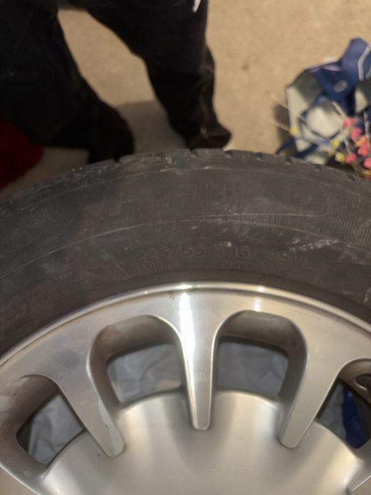 Set jante aliaj Mercedes 7.5Jx16 ET42 5x112 + anvelope 225/55 R16