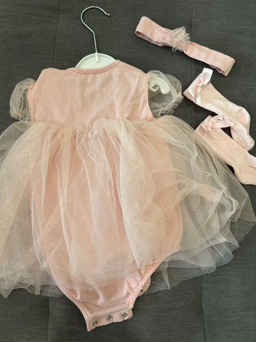 Розова рокля на mayoral 80 размер