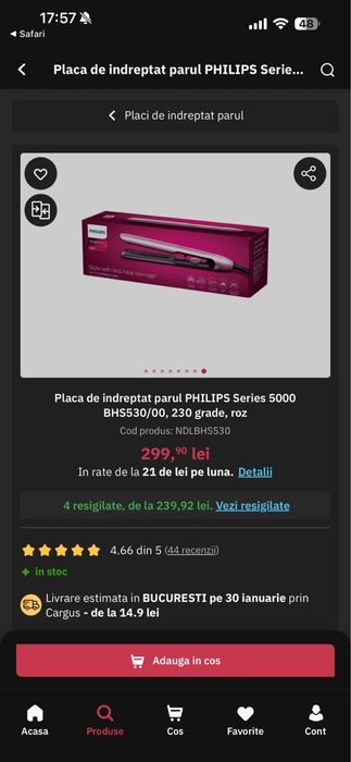Placa de par Philips Seria 5000 noua