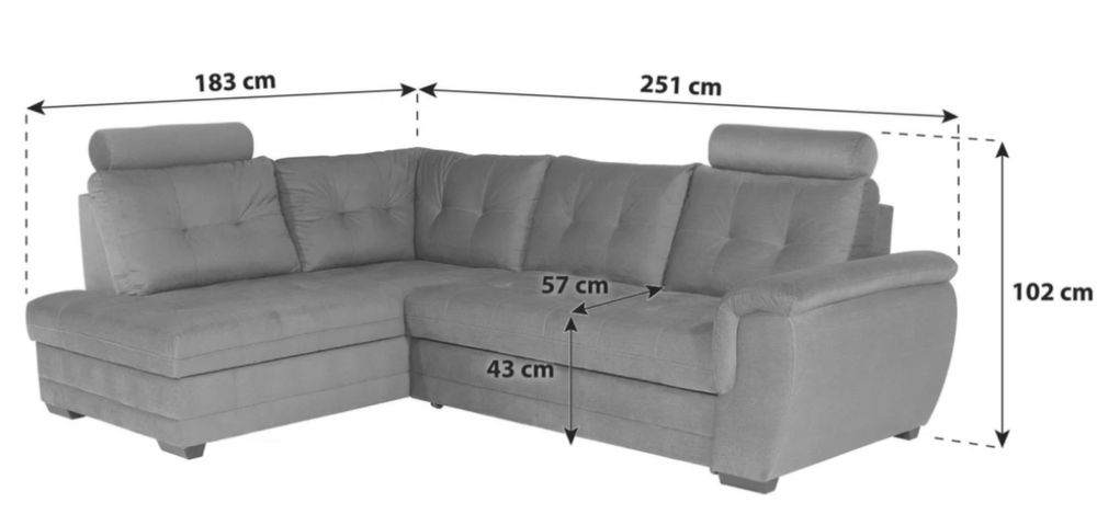 Canapea modulara extensibila Falco Moemax