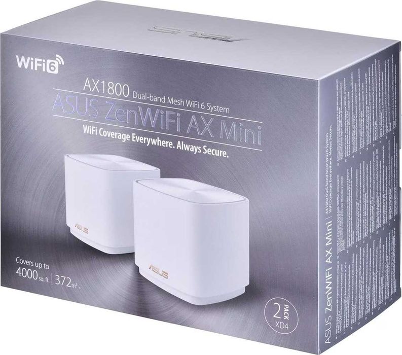 Sistem Mesh Asus ZenWiFi AX Mini XD4 2pack Wi-Fi 6 Router Wireless Nou