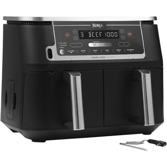 Friteuza cu aer cald Ninja Foodi Dualzone  AF451 pentru prietenie in bucatarie!