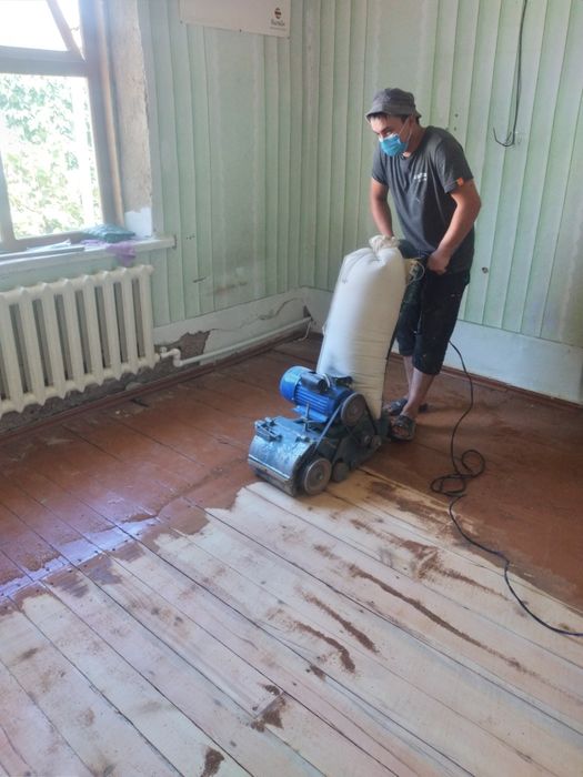 Шлифовка пол паркет ламинат