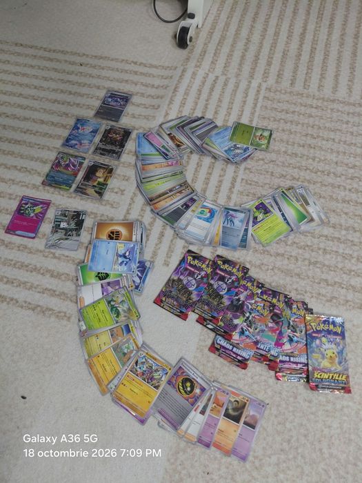 Set cartoane originale Pokemon  225 buc - negociabil
