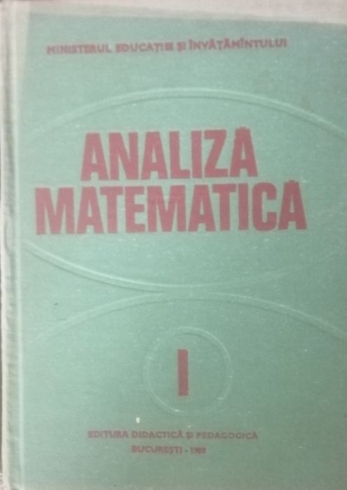 Analiză Matematică ed. V 1980