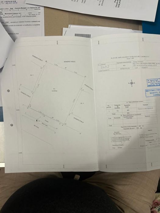 Teren 402 m.p.,pentru Bloc, stradal, bdul Dacia, nr. 107B