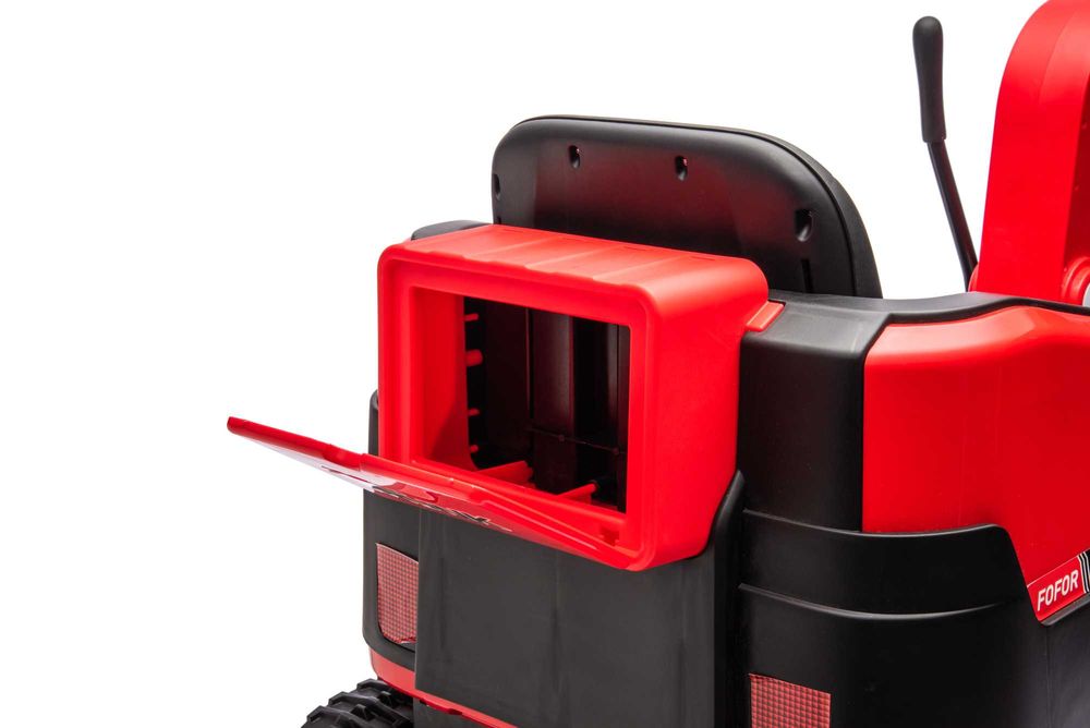 Excavator electric Kinderauto X7 2x 55W 12V-12Ah, scaun tapitat, RED