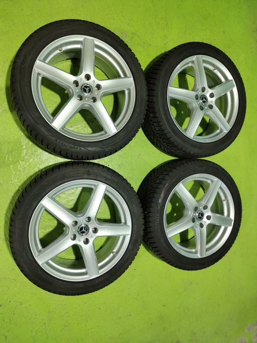 18 5x112 Mercedes E Class W213 зимен комплект джанти с гуми 5х112 Мерцедес 245/45/18 Goodyear