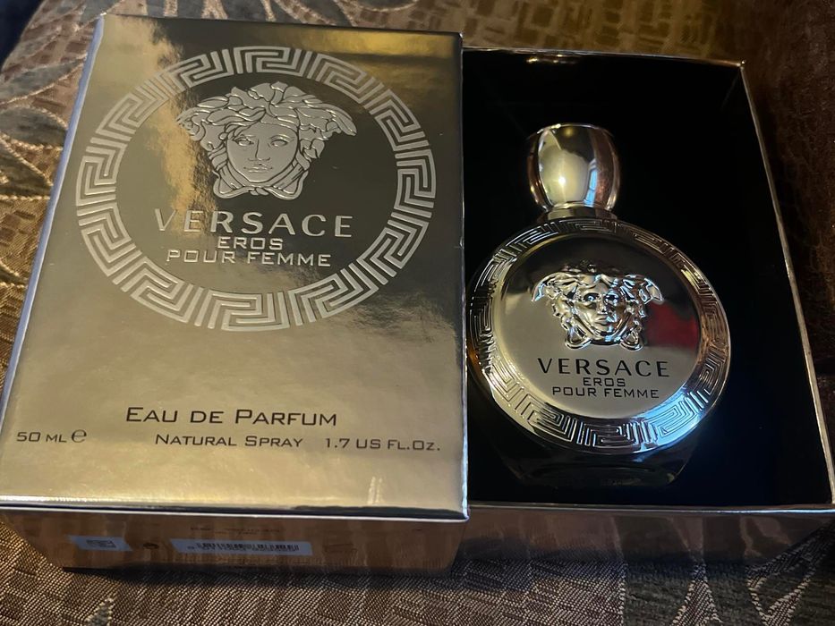Луксозен Оригинален Марков  Златен Парфюм Versace Eros Pour Femme EDP
