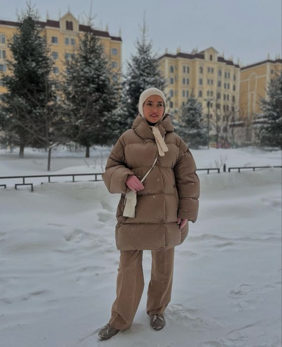 Пуховик оверсайз