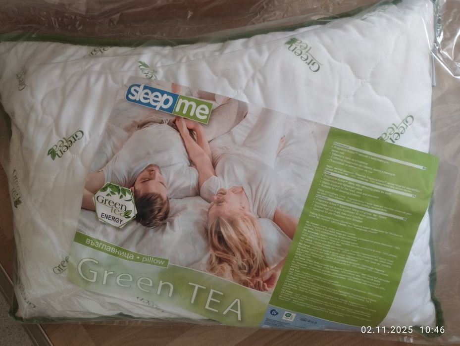 Нова възглавница зелен чай