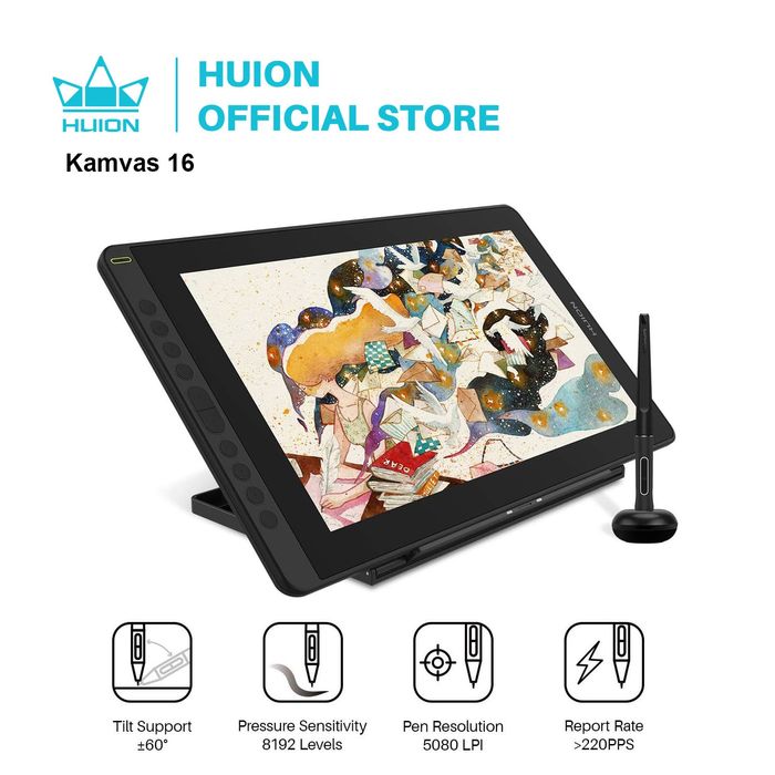 Графический планшет HUION KAMVAS 16