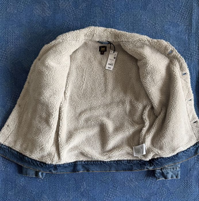LEE Sherpa  Trucker Jacket ОРИГИНАЛНО мъжко зимно яке/теди/шерпа - М/L