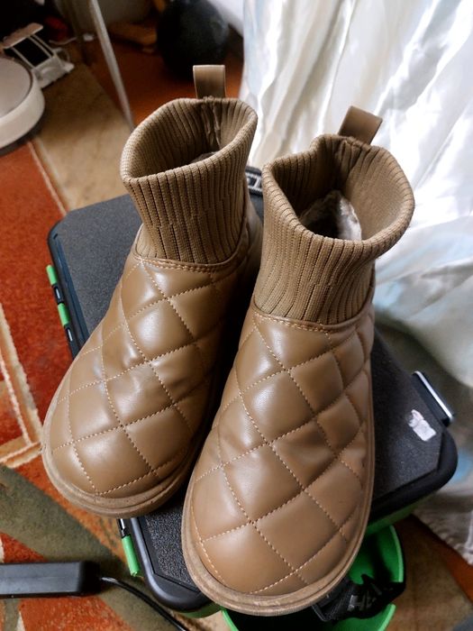 Ботинки унисекс утепленые, дешево