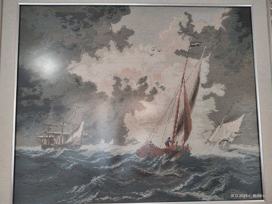 Гоблен Вилер Развълнуваното езеро – ръчна изработка