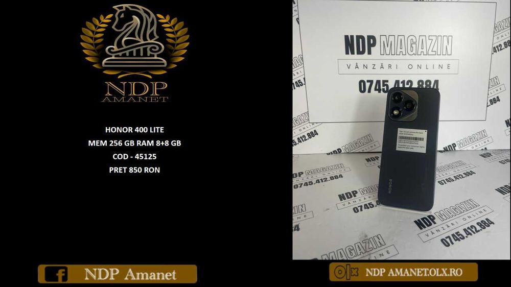 NDP Amanet NON-STOP Bld.Iuliu Maniu 69 HONOR 400 LITE  (45125)