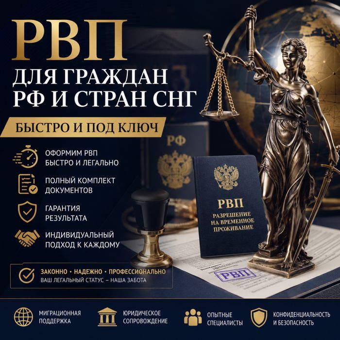 РВП для РФ и СНГ! Быстро и легко!