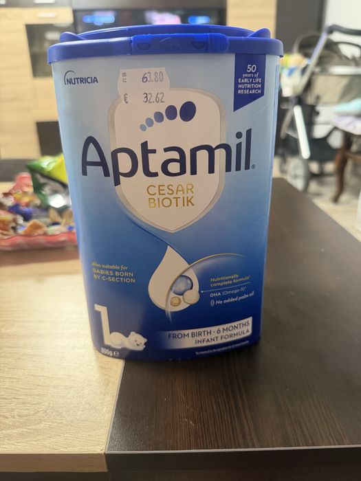 Aptamil Cesar Biotik 1 – чисто ново бебешко мляко (0–6 месеца)