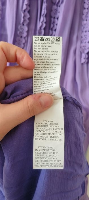Rochie NISSA de ocazie din matase 100% 34 lila