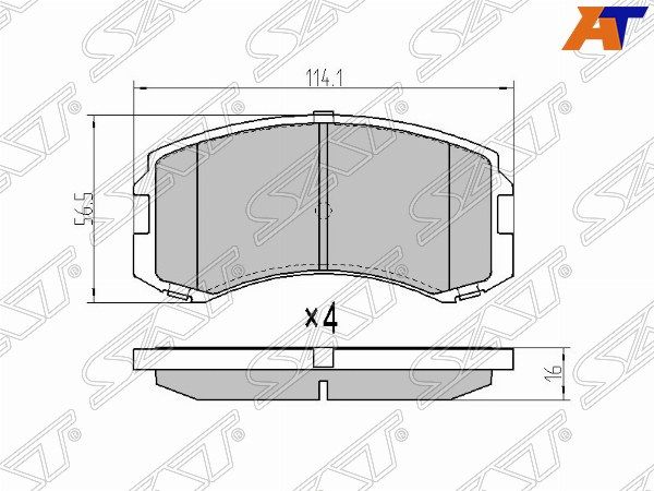 Колодки тормозные Mitsubishi Lancer