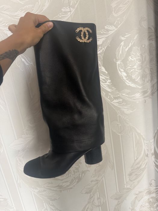 Chanel ботуши естествена телешка кожа