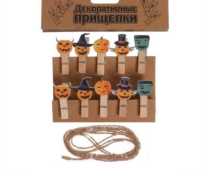 Прищепки для фото и декора, коктейль, новый год, день рождения