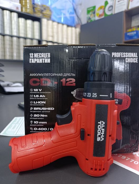 Шуруповёрт AlphaTools 12v