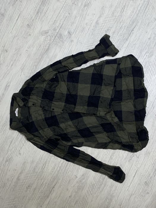 Зеленая рубашка-платье Coton