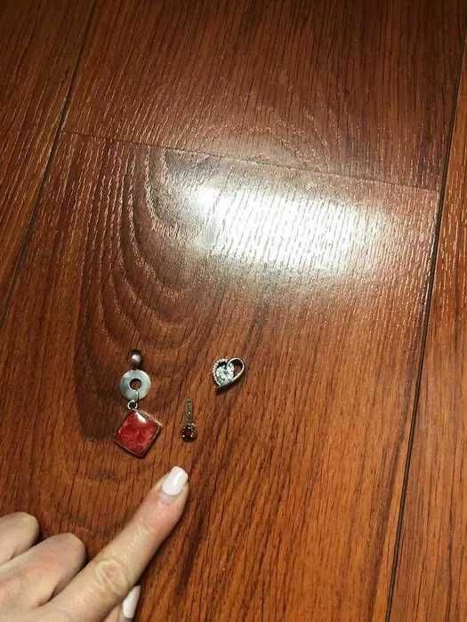 две сребърни висулки - корал, Сваровски