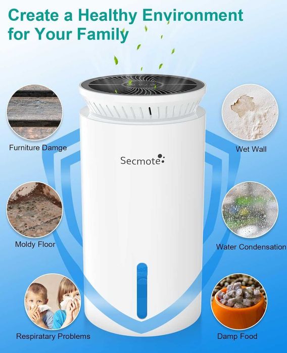 Влагоабсорбатор/влагоуловител Secmote Electric Dehumidifier,Гаранция