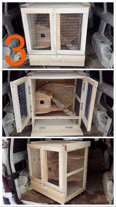 Дървена клетка / къщичка за чинчила , катерица или други животни