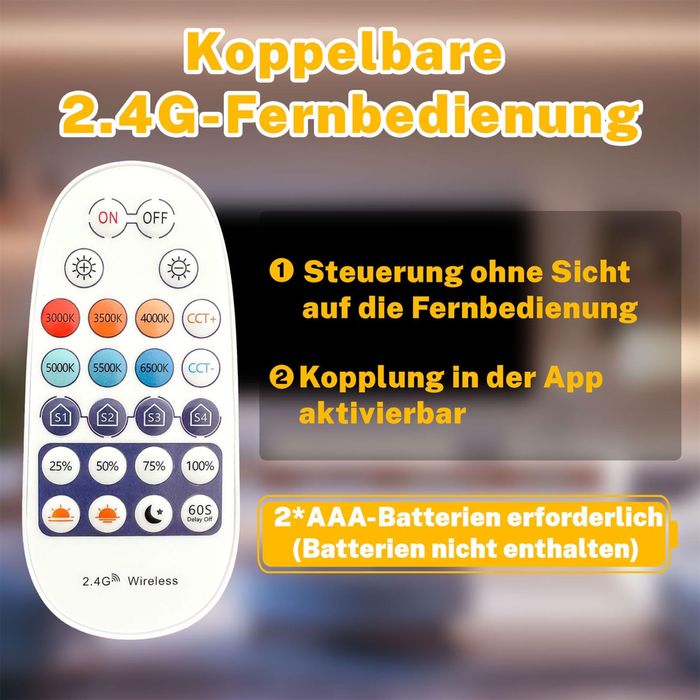 Bandă luminoasă LED COB alb cald, compatibilă cu Alexa 20M Gliztech