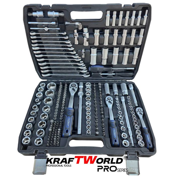 Професионално гедоре 216 части KraftWorld PRO – CR-V инструменти