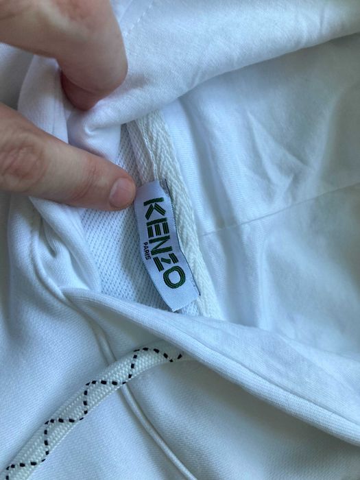 Оригинален Kenzo Paris мъжки бял суичър суитчър размер XL