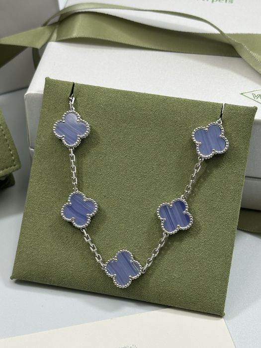 Brățară Van Cleef & Arpels 5 motifs White Gold 750 Chalcedony