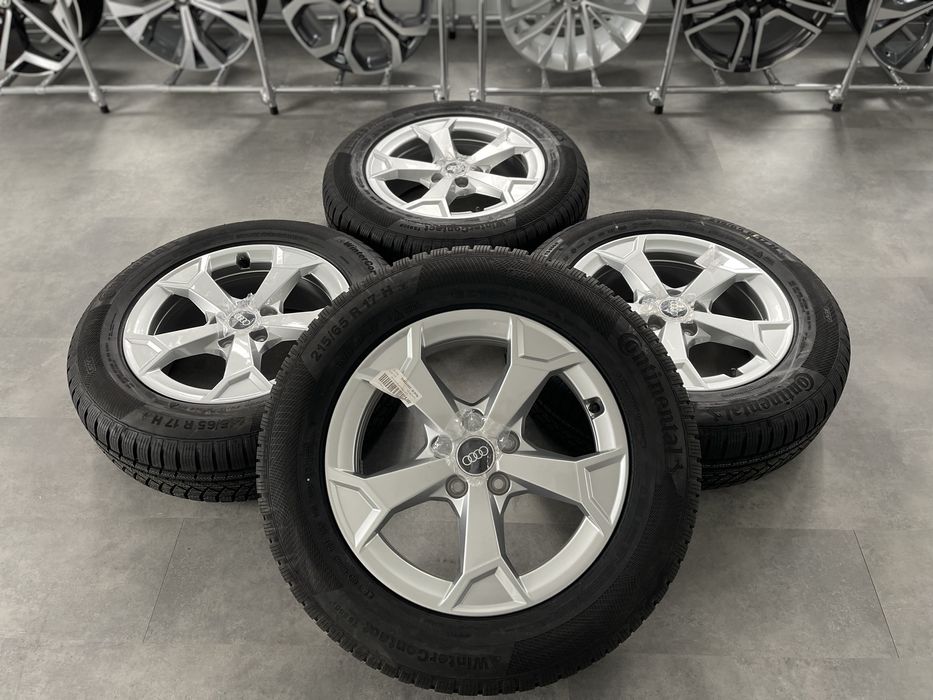 Jante Roti 17 Audi Q3 VW Tiguan Skoda Kodiaq Anvelope iarnă 215 65 R17