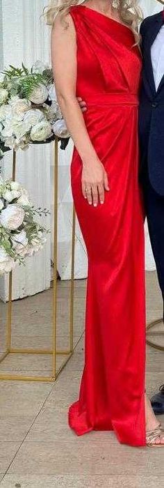 Rochie lunga eleganta rosie