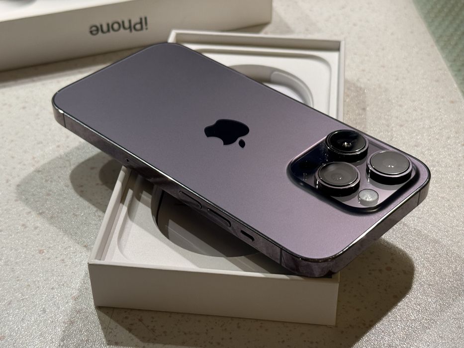 iPhone 14 Pro 128GB Deep Purple – Отличен, 100% Батерия.