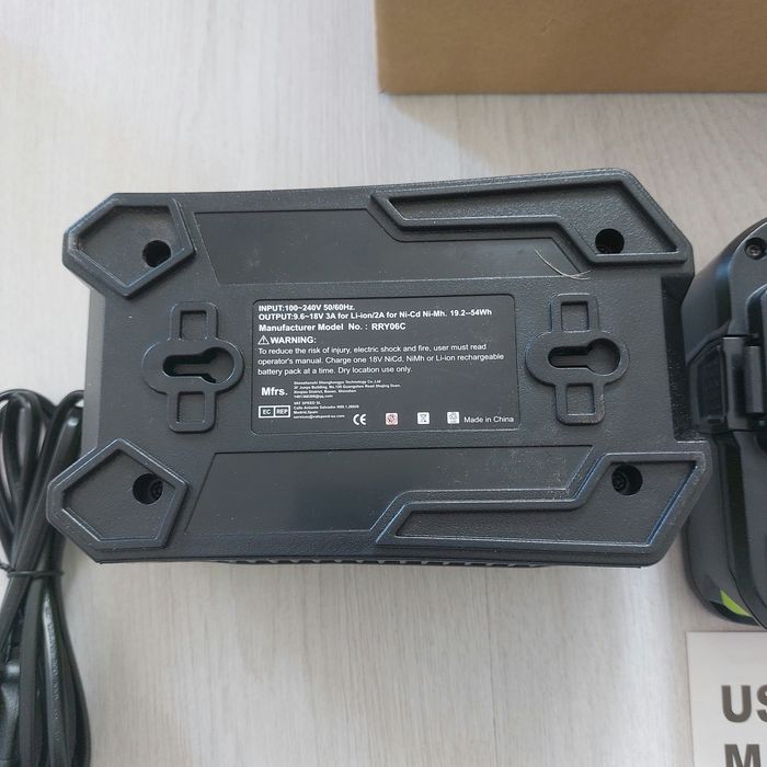 Мощен Комплект Ryobi 18V ONE+: 2 броя Батерии 5.5Ah + Бързо Зарядно устройство – НОВО