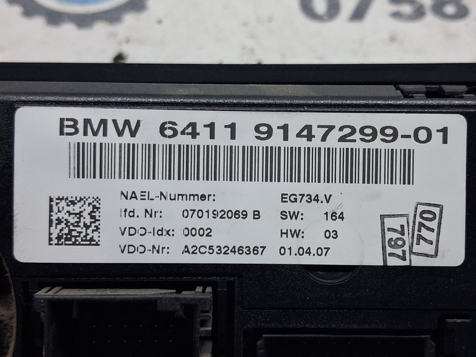 Modul unitate comanda AC climatronic BMW e90 Seria 3 2007