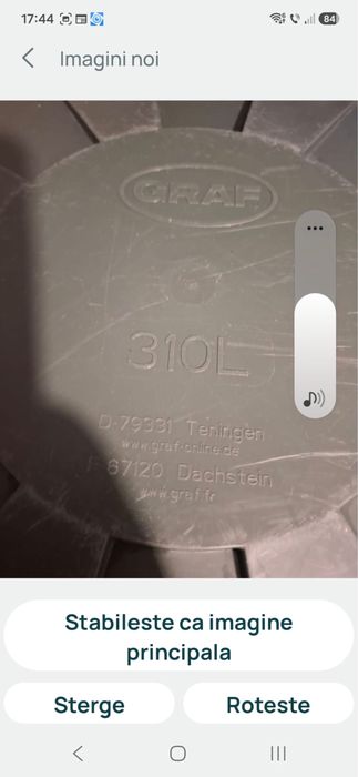 Vand cada/butoi cu capac 310L