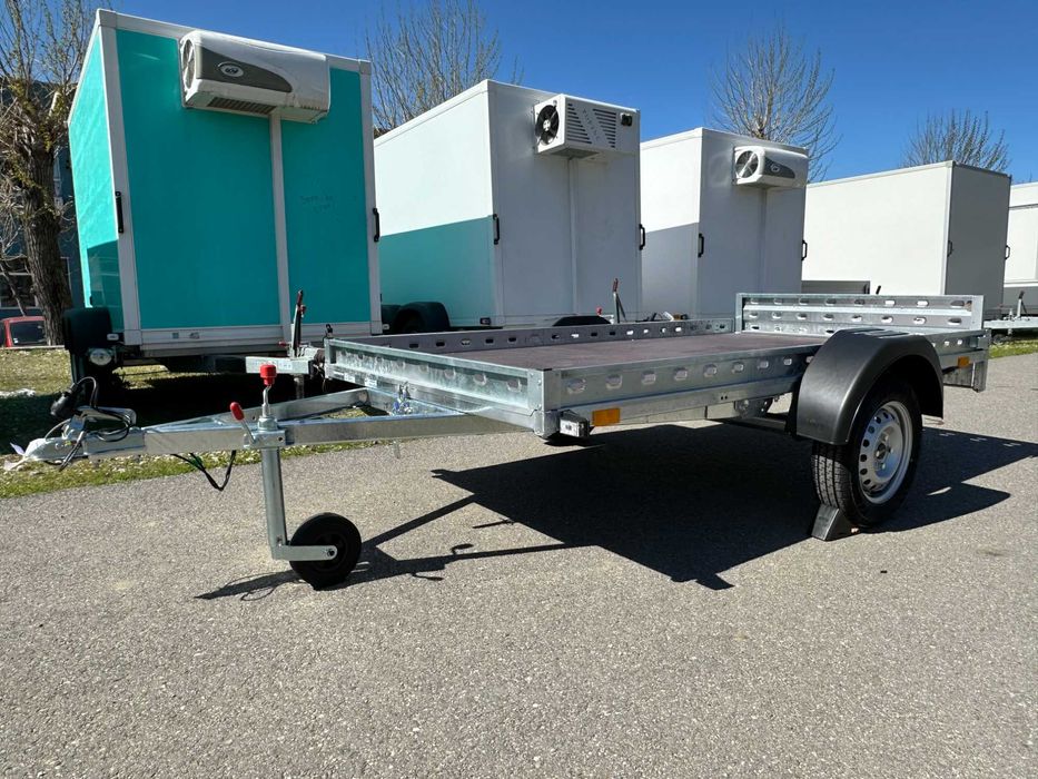 Remorcă ATV 750kg basculabilă nouă + carte RAR + nr. roșu