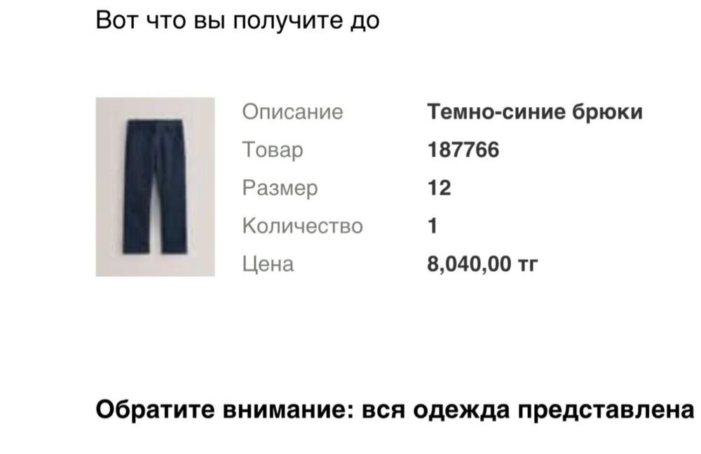 Синии Школьные брюки