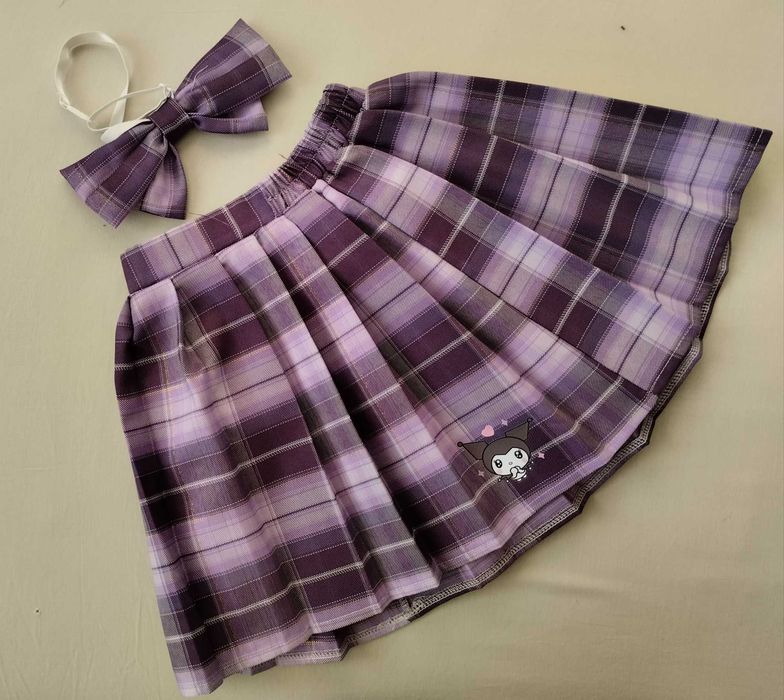 Комплект за момиче, плисирана пола, р.130-140